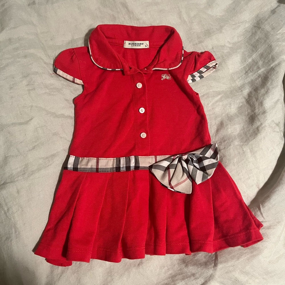 Baby Girl Burberry Dress Size S (Fits 6-9M)